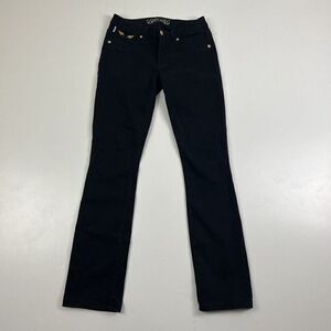 Robins Jean Women's Black Marilyn Style#SP8072GLD Gold Jeans Size 26 X 30